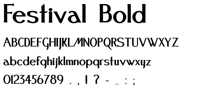 Festival Bold font
